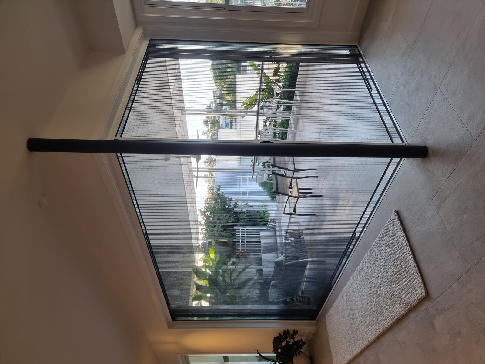 Retractable door screen installation French Doors