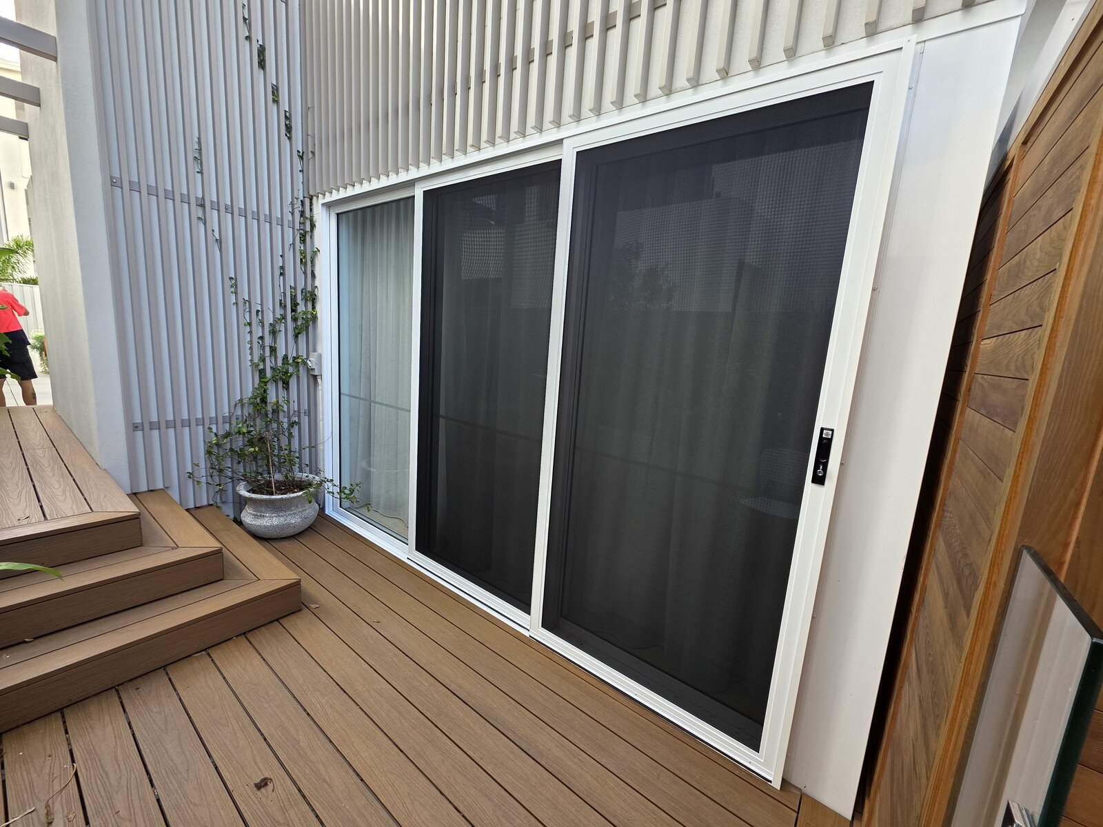 Security door screen installation Front Entry