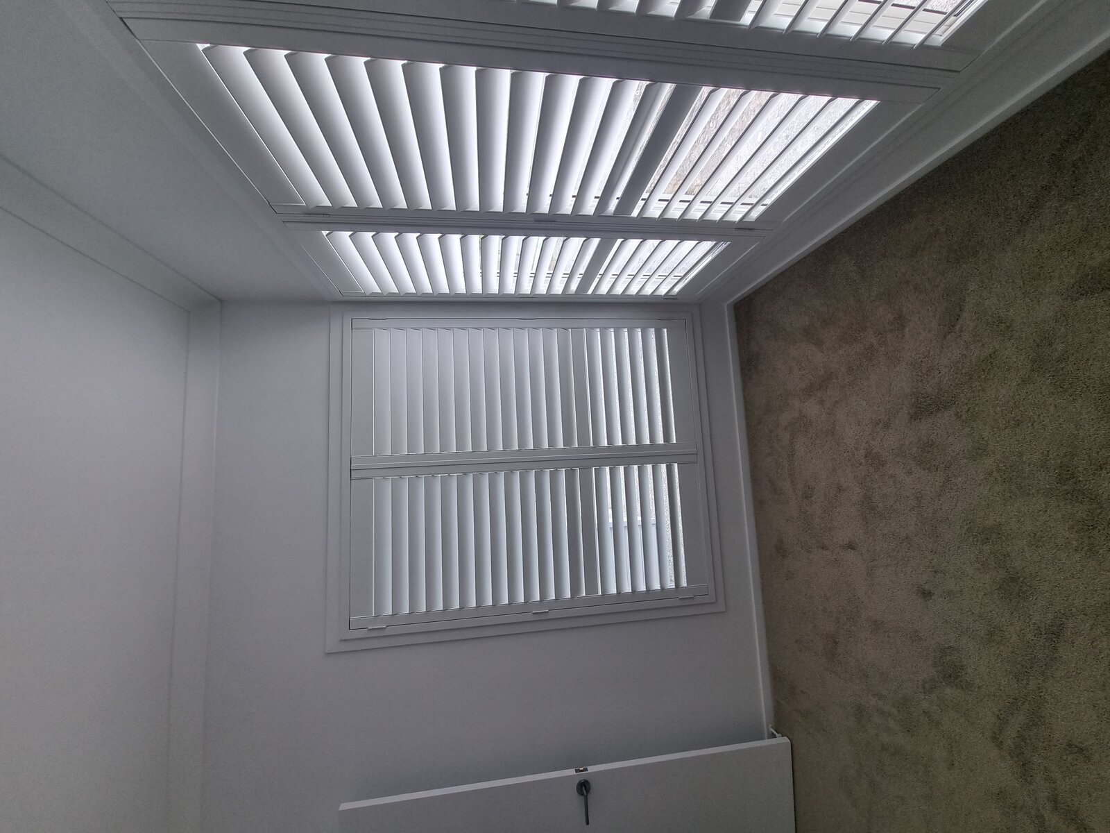 PVC shutter installation Bedroom
