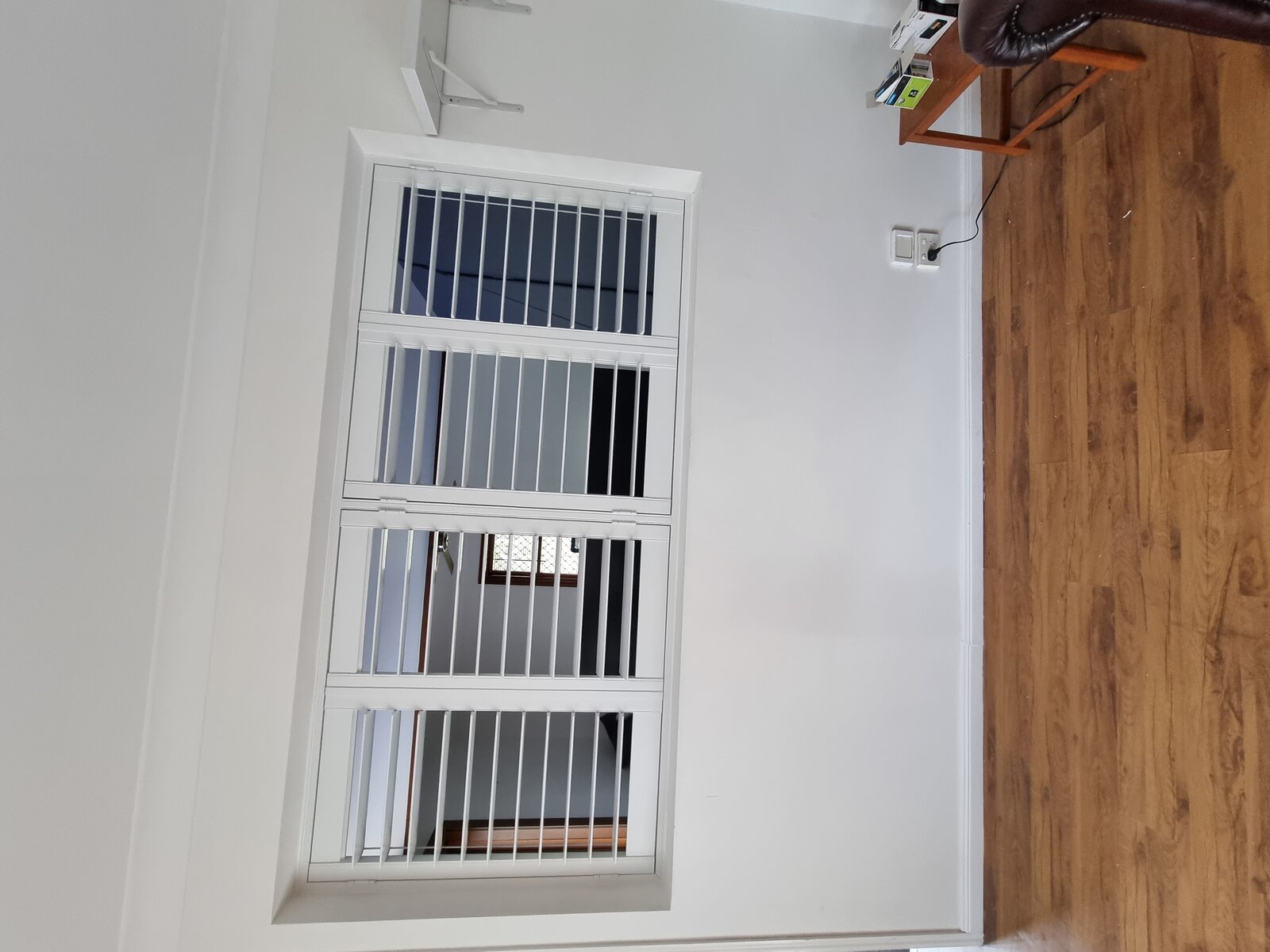 PVC shutter installation Living Room