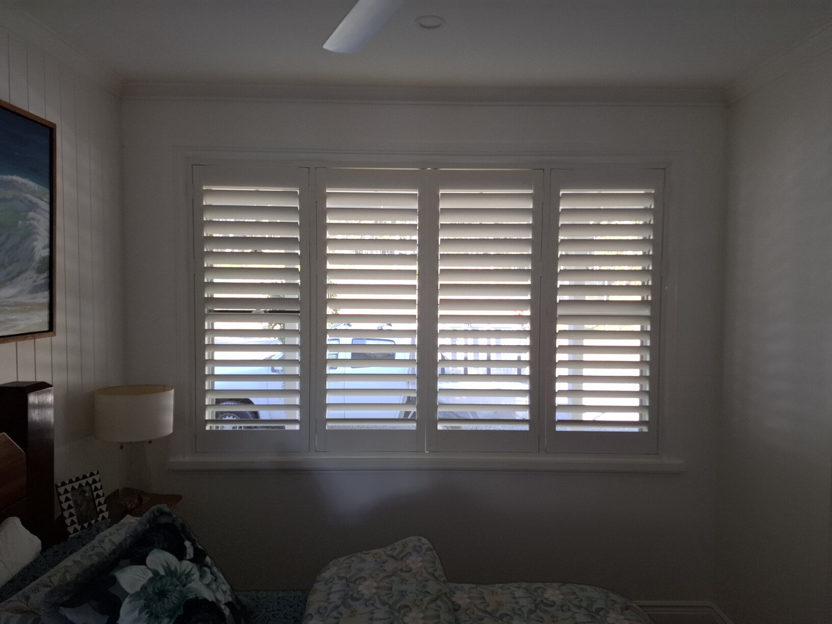 Internal PVC plantation shutters installed in Gold Coast home